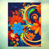 Artsy Flowers Raamsticker (Vel 3)