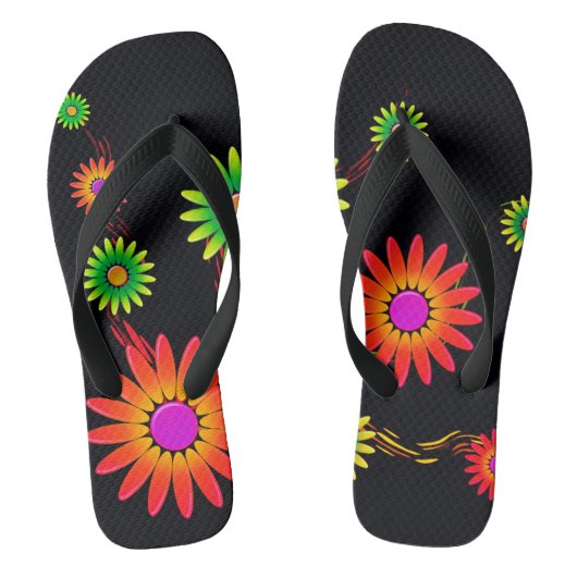 Artsy Flowers Teenslippers (Voetbed)