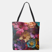 Artsy Flowers Tote Bag (Achterkant)