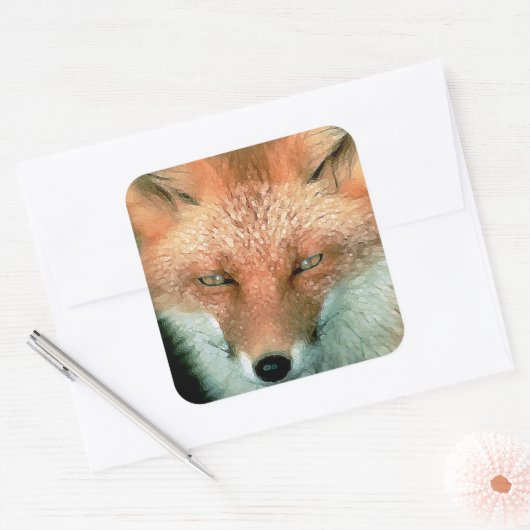 Artsy Folksy Fox Stickers (Envelop)
