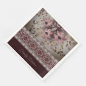 Artsy Foral Patterned Servet (Hoek)