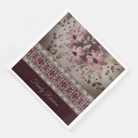 Artsy Foral Patterned Servet (Hoek)