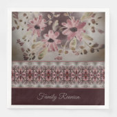 Artsy Foral Patterned Servet (Voorkant)