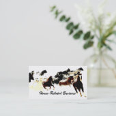 Artsy Frisky hardlooppaarden/paardenbedrijf Visitekaartje (Staand voorkant)
