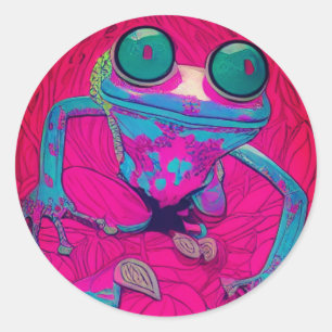 Artsy Frog Ronde Sticker