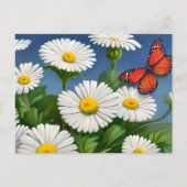 Artsy Fun Daisies en Butterflies Briefkaart (Voorkant)