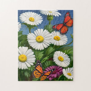 Artsy Fun Daisies en Butterflies Legpuzzel