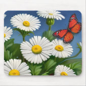 Artsy Fun Daisies en Butterflies Muismat (Voorkant)