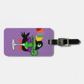 Artsy Funny Toucan Bird Drink Margarita Bagagelabel (Voorkant horizontaal)