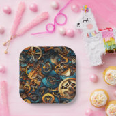Artsy Gears Papieren Bordje (Feest)