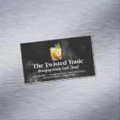 Artsy Gemengde Cocktail Drinken Magnetisch Visitekaartje (Voorbeeld)