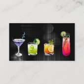Artsy Gemengde Cocktail Drinken Visitekaartje (Achterkant)