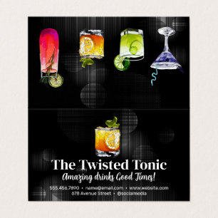 Artsy Gemengde Cocktail Drinken Visitekaartje