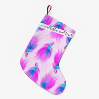 Artsy Girly Neon Pink Blue Painted Betta Fish