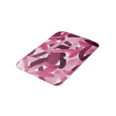 Artsy Girly Roze Bourgondische penseelstreek Colla Badmat (Gekanteld)