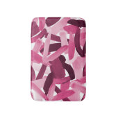 Artsy Girly Roze Bourgondische penseelstreek Colla Badmat (Voorkant Verticaal)