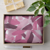 Artsy Girly Roze Bourgondische penseelstreek Colla Tissuepapier (Geschenk)