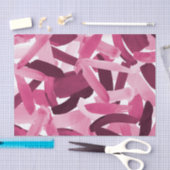 Artsy Girly Roze Bourgondische penseelstreek Colla Tissuepapier (Craft)