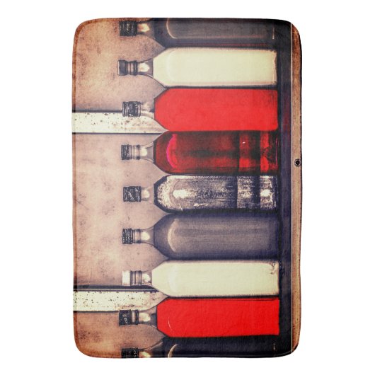 Artsy glazen flessen badmat (Voorkant Verticaal)