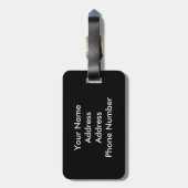 Artsy Golf Player Bagagelabel (Achterkant verticaal)