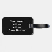 Artsy Golf Player Bagagelabel (Achterkant horizontaal)