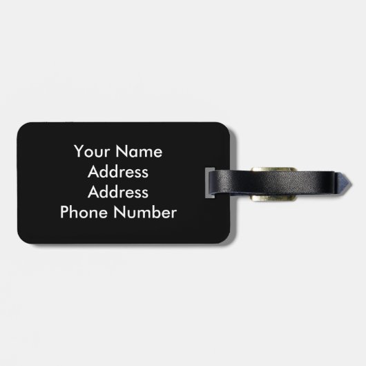 Artsy Golf Player Bagagelabel (Achterkant horizontaal)