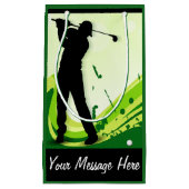 Artsy Golf Player Klein Cadeauzakje (Voorkant)