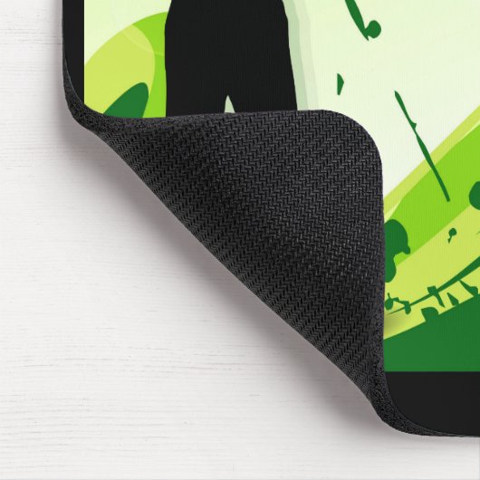 Artsy Golf Player Muismat (Hoek)