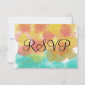 Artsy Gouache RSVP Waterverf Kaartje (Voorkant)
