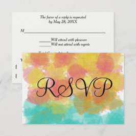 Artsy Gouache RSVP Waterverf Kaartje