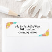 Artsy Gouache Watercolor Wedding  Etiket (Insitu)