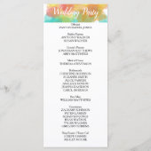 Artsy Gouache Watercolors Geometric  Program Programmakaart (Achterkant)