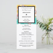 Artsy Gouache Watercolors Geometric  Program Programmakaart (Staand voorkant)