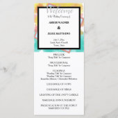 Artsy Gouache Watercolors Geometric  Program Programmakaart (Voorkant)