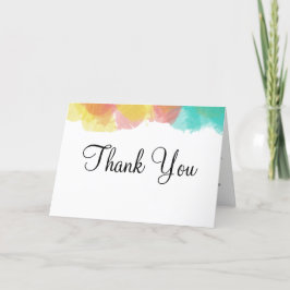 Artsy Gouache Waterverf Wedding Bedankkaart