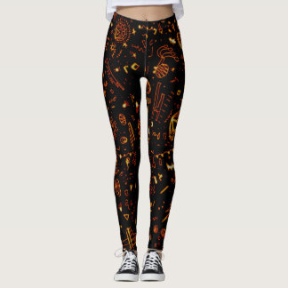 Artsy Goud Zwart Leggings