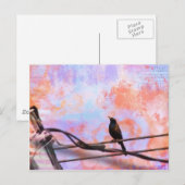 Artsy Grackle Briefkaart (Voorkant / Achterkant)