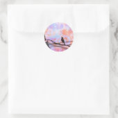 Artsy Grackle Ronde Sticker (Tas)