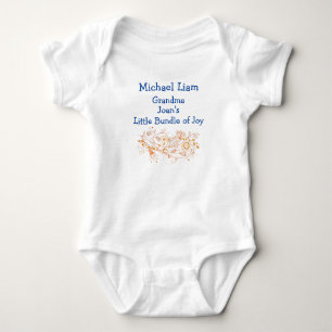 Artsy Grandma's Little Bundle of Joy Personalize Romper