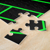 Artsy Green Design Puzzle Legpuzzel (Zijkant)