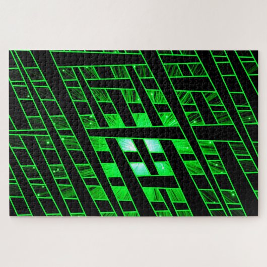 Artsy Green Design Puzzle Legpuzzel (Horizontaal)
