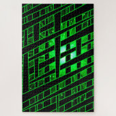 Artsy Green Design Puzzle Legpuzzel (Verticaal)