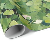 Artsy Green Lucky Clover St. Patrick geschilderd Cadeaupapier (Rol Hoek)
