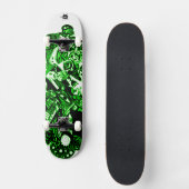 Artsy Green Persoonlijk Skateboard (Voorkant)