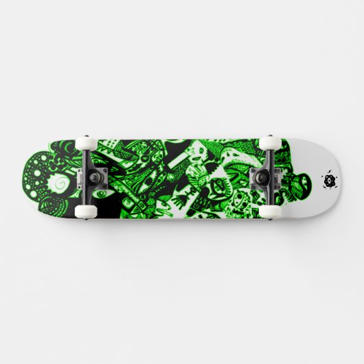 Artsy Green Persoonlijk Skateboard (Horizontaal)