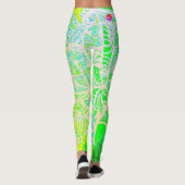 Artsy Green Yellow Leggings (Achterkant)