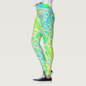 Artsy Green Yellow Leggings (Links)