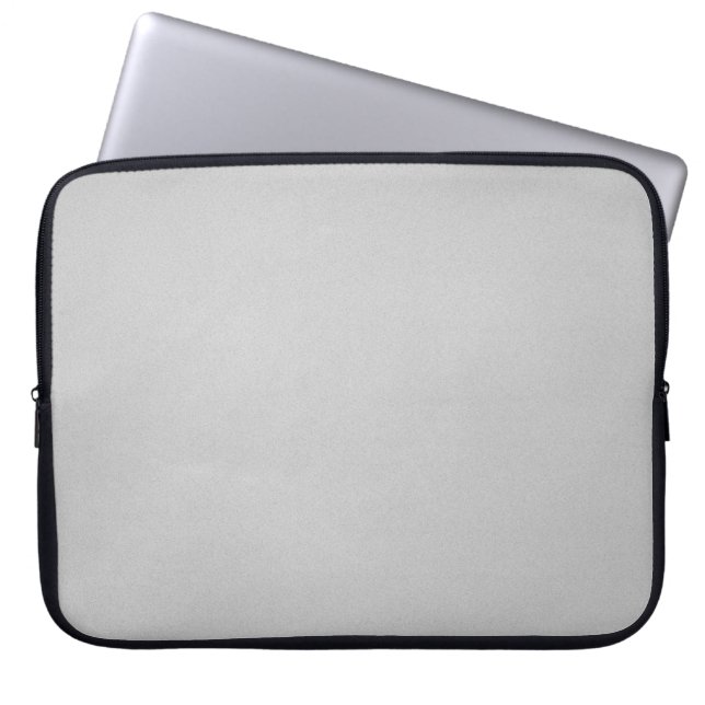 Artsy Grijs Korrelige Textuur Laptop Sleeve (Voorkant)