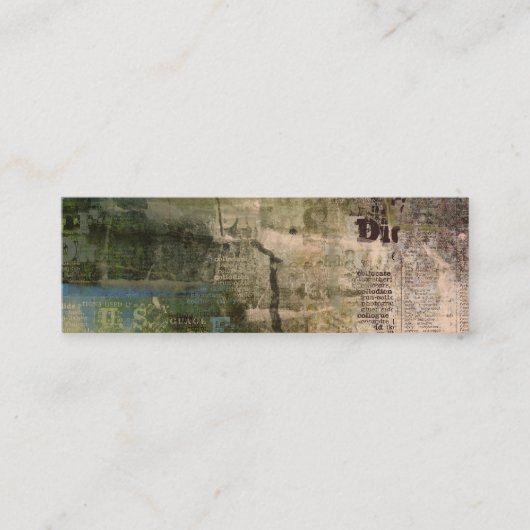 Artsy Grunge Mini Visitekaartje (Voorkant)