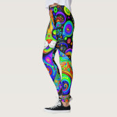 Artsy Haight-Ashbury Cat All-Over-Print Leggings (Links)